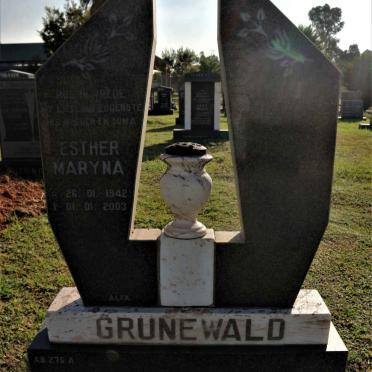 GRUNEWALD Esther Maryna 1942-2003