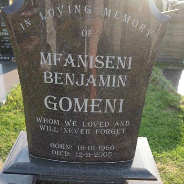 GOMENI Mfaniseni Benjamin 1966-2005