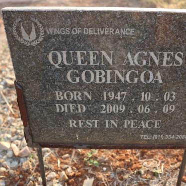 GOBINGOA Queen Agnes 1947-2009