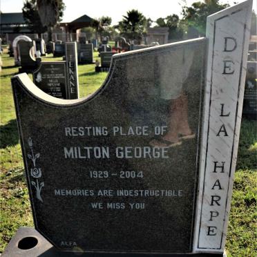HARPE Milton George, de la 1929-2004