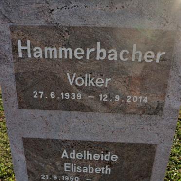 HAMMERBACHER Volker 1939-2014 &amp; Adelheide Elisabeth 1950-