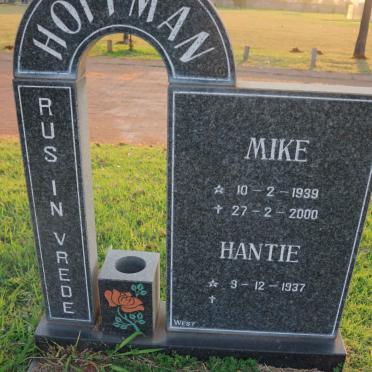 HOFFMAN Mike 1939-2000 &amp; Hantie 1937-