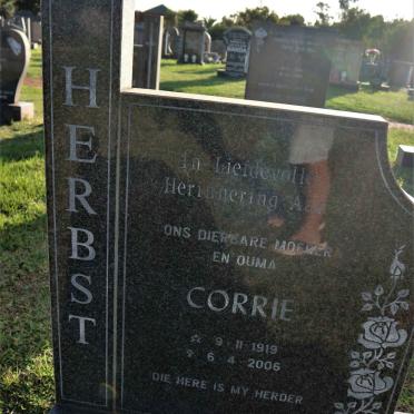 HERBST Corrie 1919-2006