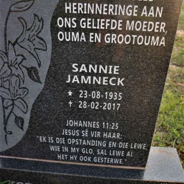 JAMNECK Sannie 1935-2017