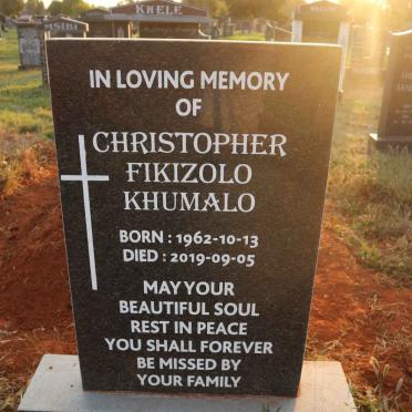 KHUMALO Christopher Fikizolo 1962-2019