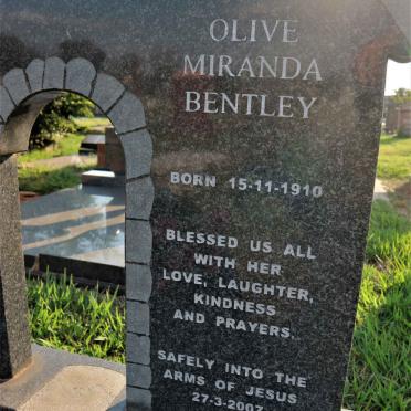 KOPKE Olive Miranda Bentley 1910-2007
