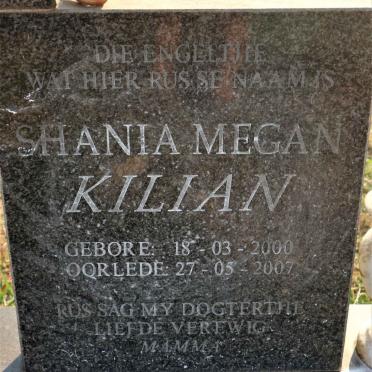 KILIAN Shania Megan 2000-2007