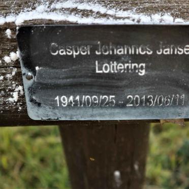 LOTTERING Casper Johannes Janse 1941-2013