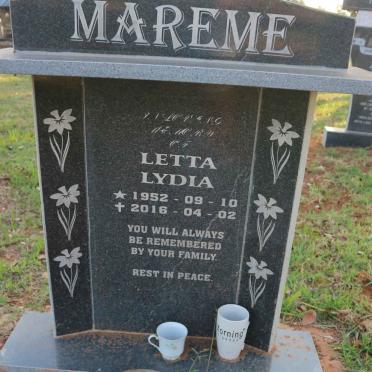 MAREME Letta Lydia 1952-2016