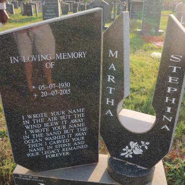 MOTAU Martha Stephina 1930-2015