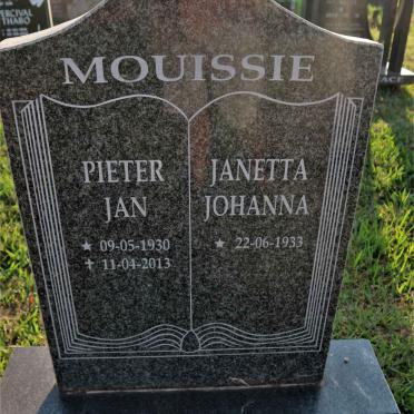MOUISSIE Pieter Jan 1930-2013 &amp; Janetta Johanna 1933-