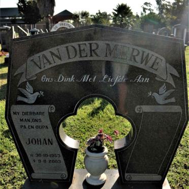 MERWE Johan, van der 1953-2003