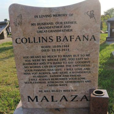 MALAZA Collins Bafana 1944-2013
