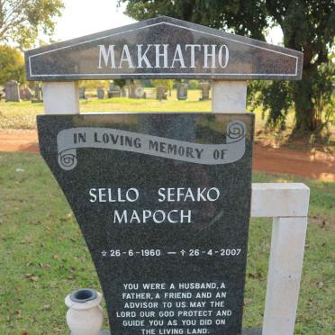 MAKHATHO Sello Sefako Mapoch 1960-2007