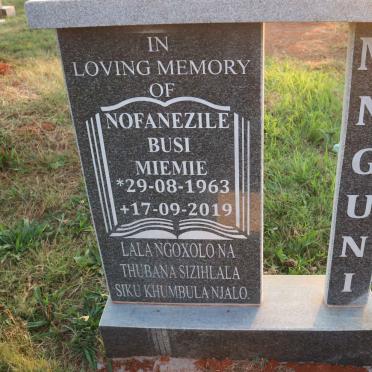 MNGUNI Nofanezile Busi Miemie 1963-2019