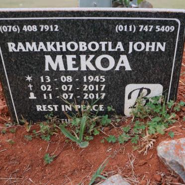 MEKOA Ramakhobtla John 1945-2017