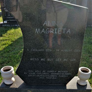 MERWE Ann Magrieta, van der 1913-2006