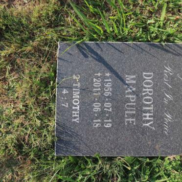 MAPULE Dorothy 1956-2011