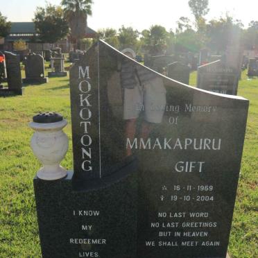 MOKOTONG Mmakapuru Gift 1969-2004