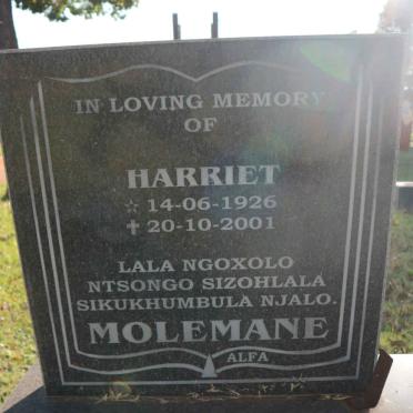 MOLEMANE Harriet 1926-2001