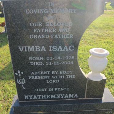 MBENSE Vimba Isaac 1928-2006