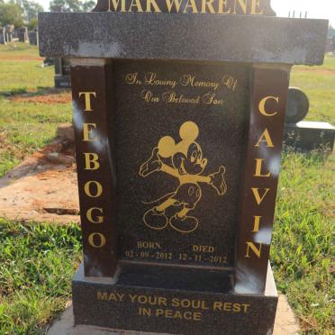 MAKWARENE Tebogo Calvin 2012-2012