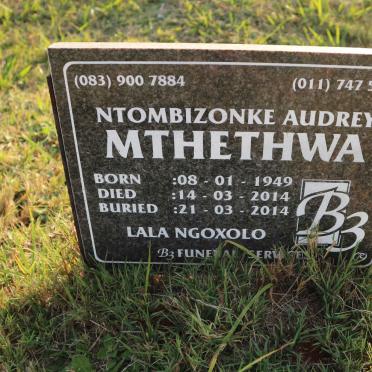 MTHETHWA Ntombizonke Audrey 1949-2014
