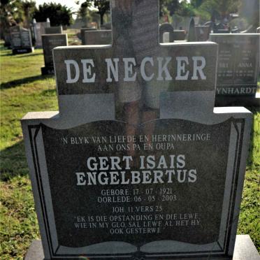 NECKER Gert Isais Engelbertus, de 1921-2003