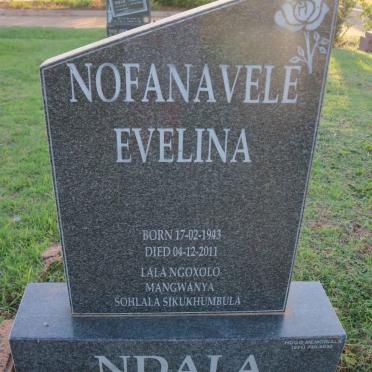 NDALA Nofanavele Evelina 1943-2011
