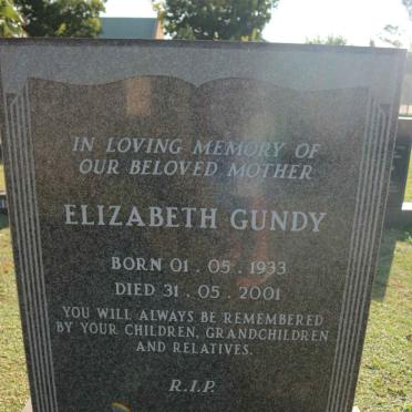NDLOVU Elizabeth Gundy 1933-2001