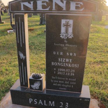 NENE Sizwe Bonginkosi 1990-2017