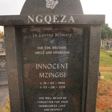NGQEZA Innocent Mzingisi 1994-2019