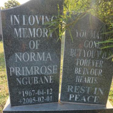 NZO Norma Primrose Ngubane 1967-2005