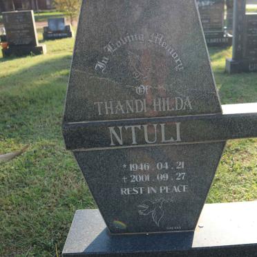 NTULI Thanda Hilda 1946-2001