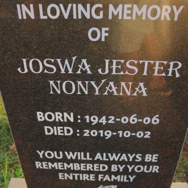 NONYANA Joswa Jester 1942-2019