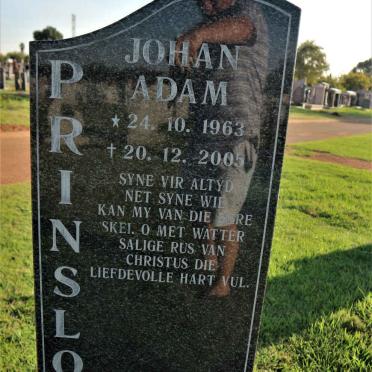 PRINSLOO Johan Adam 1963-2005