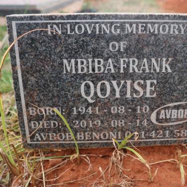 QOYISE Mbiba Frank 1941-2019