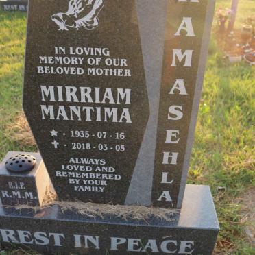 RAMASEHLA Mirriam Mantima 1935-2018