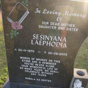 RANTIDI Sesinyana Laephodia 1970-2009