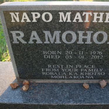 RAMOHOPE Napo Mathews 1976-2012