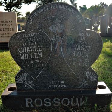 ROSSOUW Charle Willem 1926-2000 &amp; Vasti Louw 1932-2002
