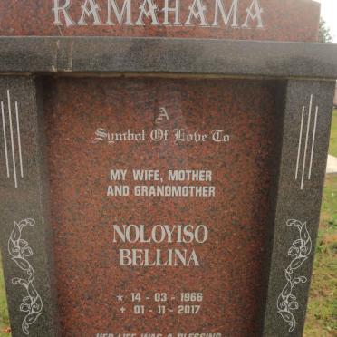 RAMAHAMA Noloyiso Bellina 1966-2017
