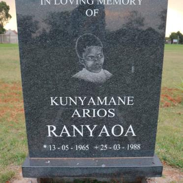 RANYAOA Kunyamane Arios 1965-1988