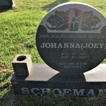 SCHOEMAN Johanna 1917-2008