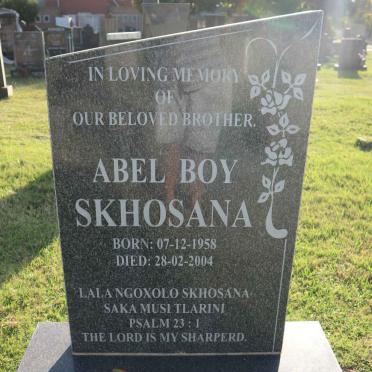 SKHOSANA Abel Boy 1958-2004