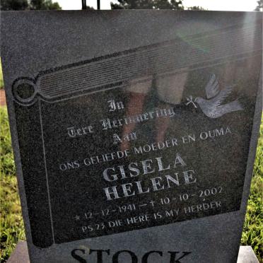 STOCK Gisela Helene 1941-2002