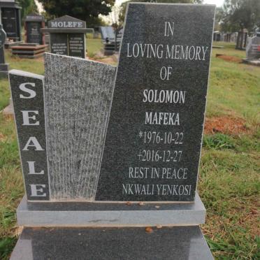 SEALE Solomon Mafeka 1976-2016
