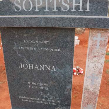 SOPITSHI Johanna 1952-2021