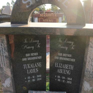 STONE Tukalane Layius 1940-2014 &amp; Elizabeth Abueng 1954-2013