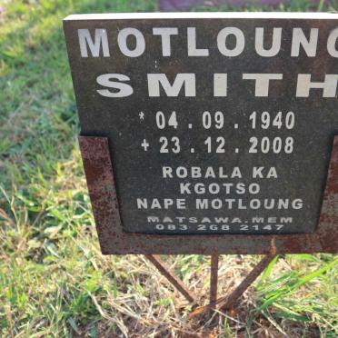 SMITH Motloung 1940-2008